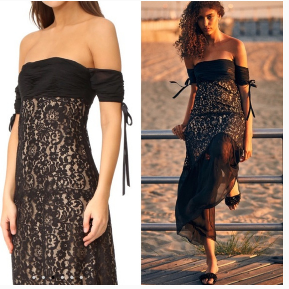 NWT! Rachael Zoe Black Arlene Lace Gown $695 6 - Picture 5 of 6